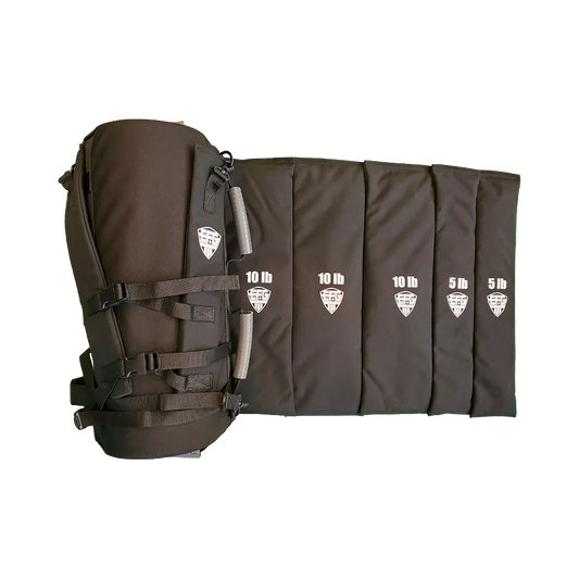 X-TRAINER COMBO - Training Sandbag with Pre-Filled and Calibrated Weights and Rucking/Training Harness