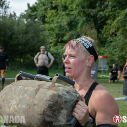 Elite Force Gear Wrecker Training Sandbag on the Spartan Canada WRECKED  obstacle