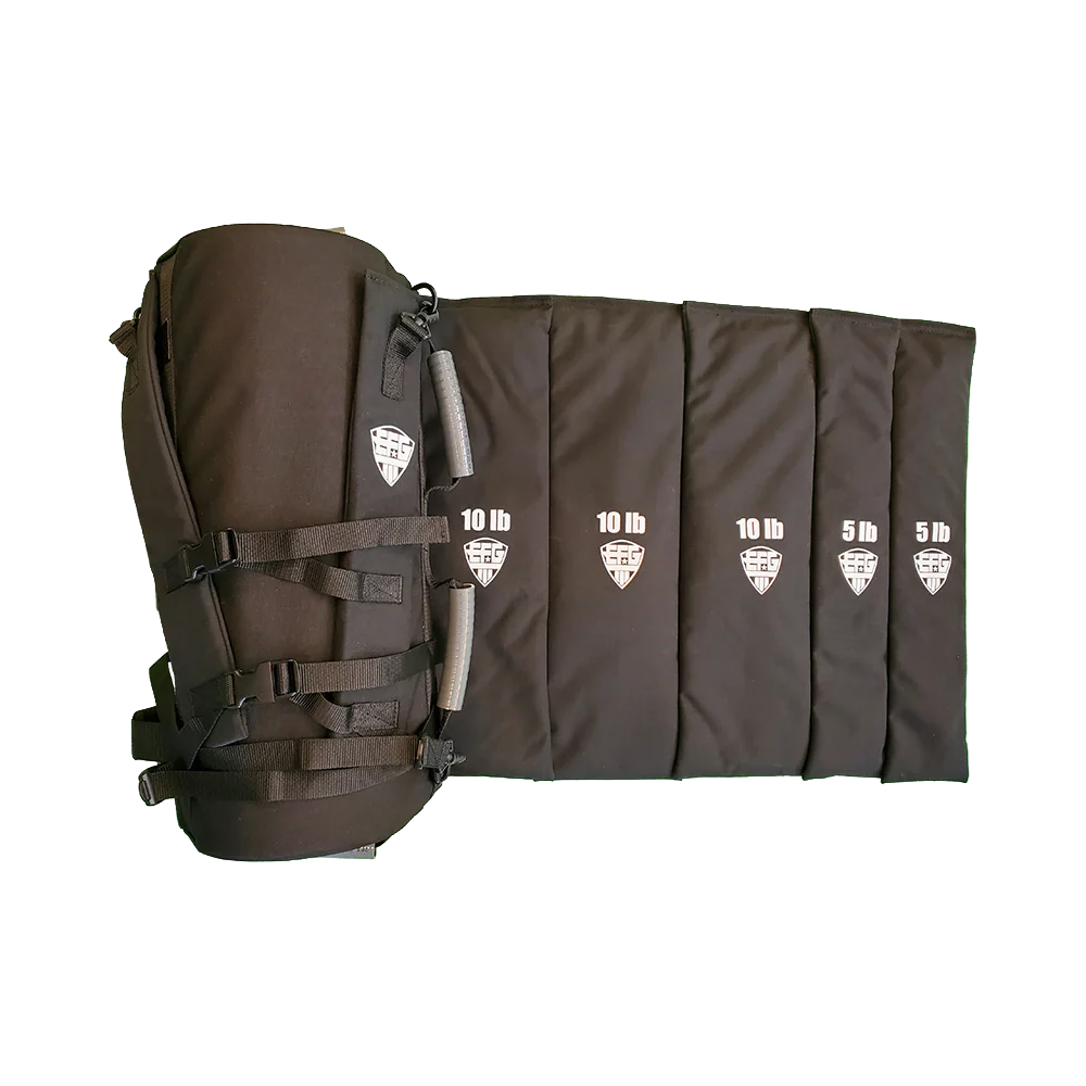 X-TRAINER COMBO - Training Sandbag with Pre-Filled and Calibrated Weights and Rucking/Training Harness