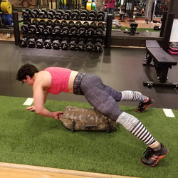 Bear Crawl with the Elite Force Gear Training sandbag, workout sandbag