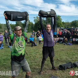 Elite Force Gear WRECKER Training Sandbag on the Spartan Canada WRECKED obstacle