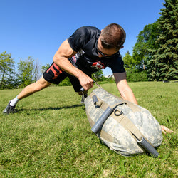 Workout sandbag, Training Sandbag lateral pull with the Elite Force Gear Wrecker Training Sandbag