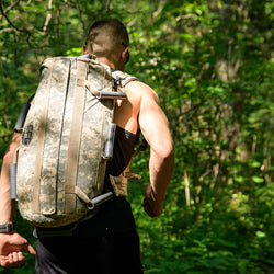 Rucking with the Elite Force Gear Camo Wrecker training sandbag 2