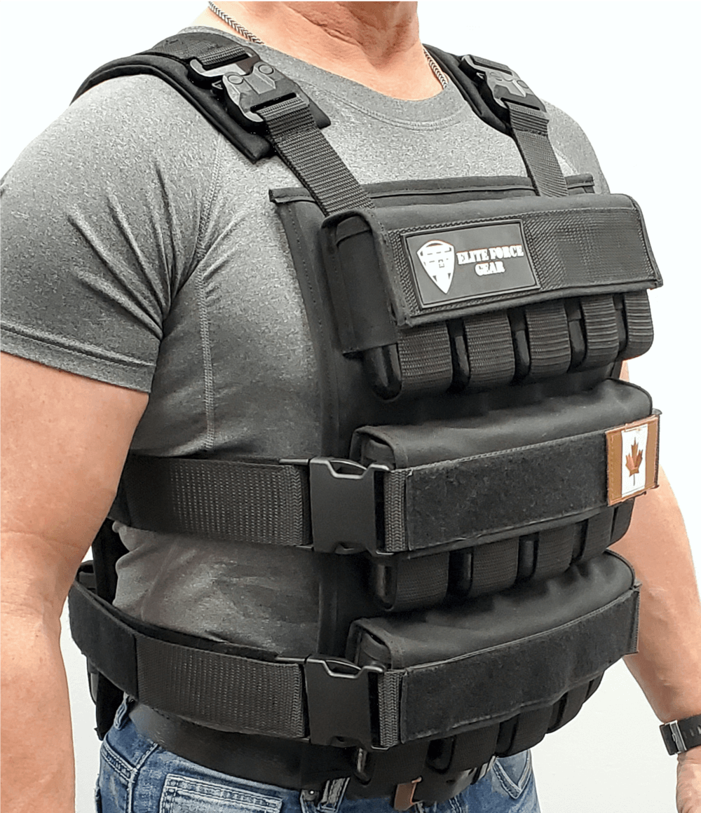 75LB Adjustable Weight Vest - Elite Force Gear